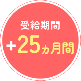 受給額がプラス25ヵ月間